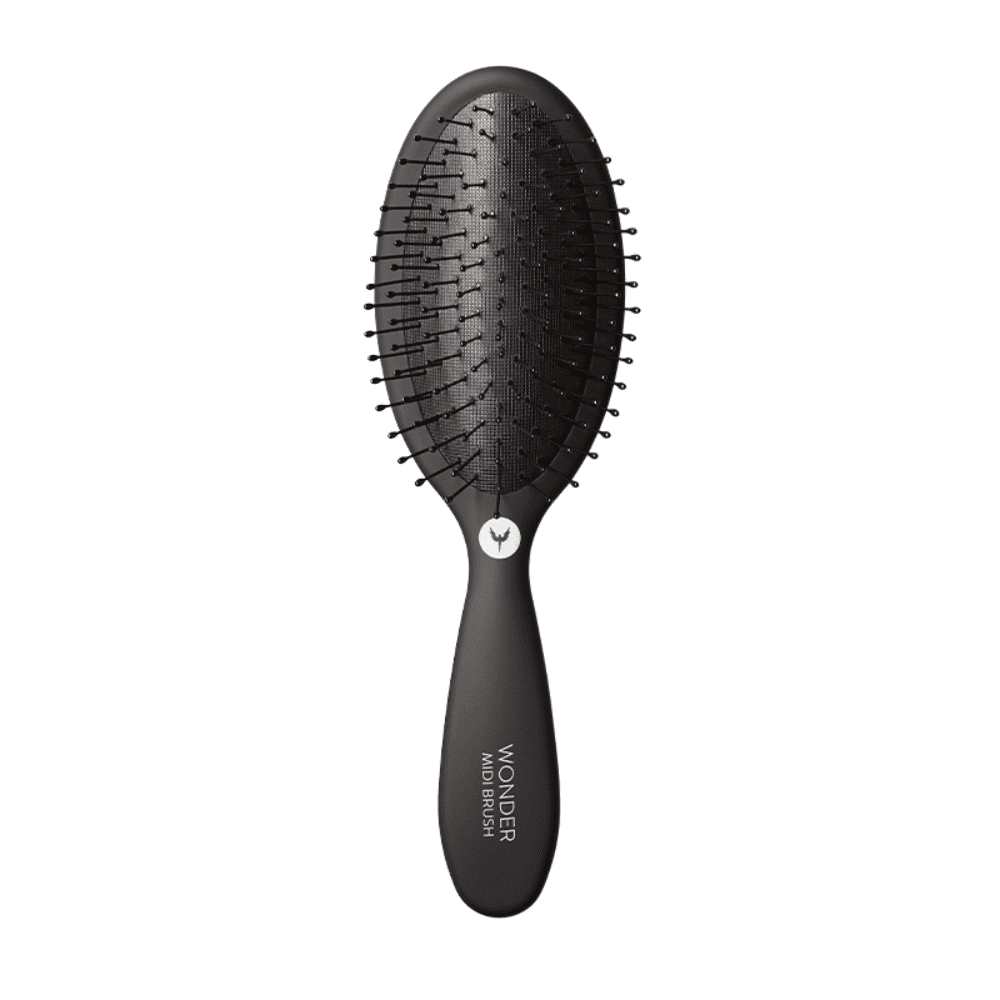 HH Simonsen Wonder Brush Midi Black - Hárbursti