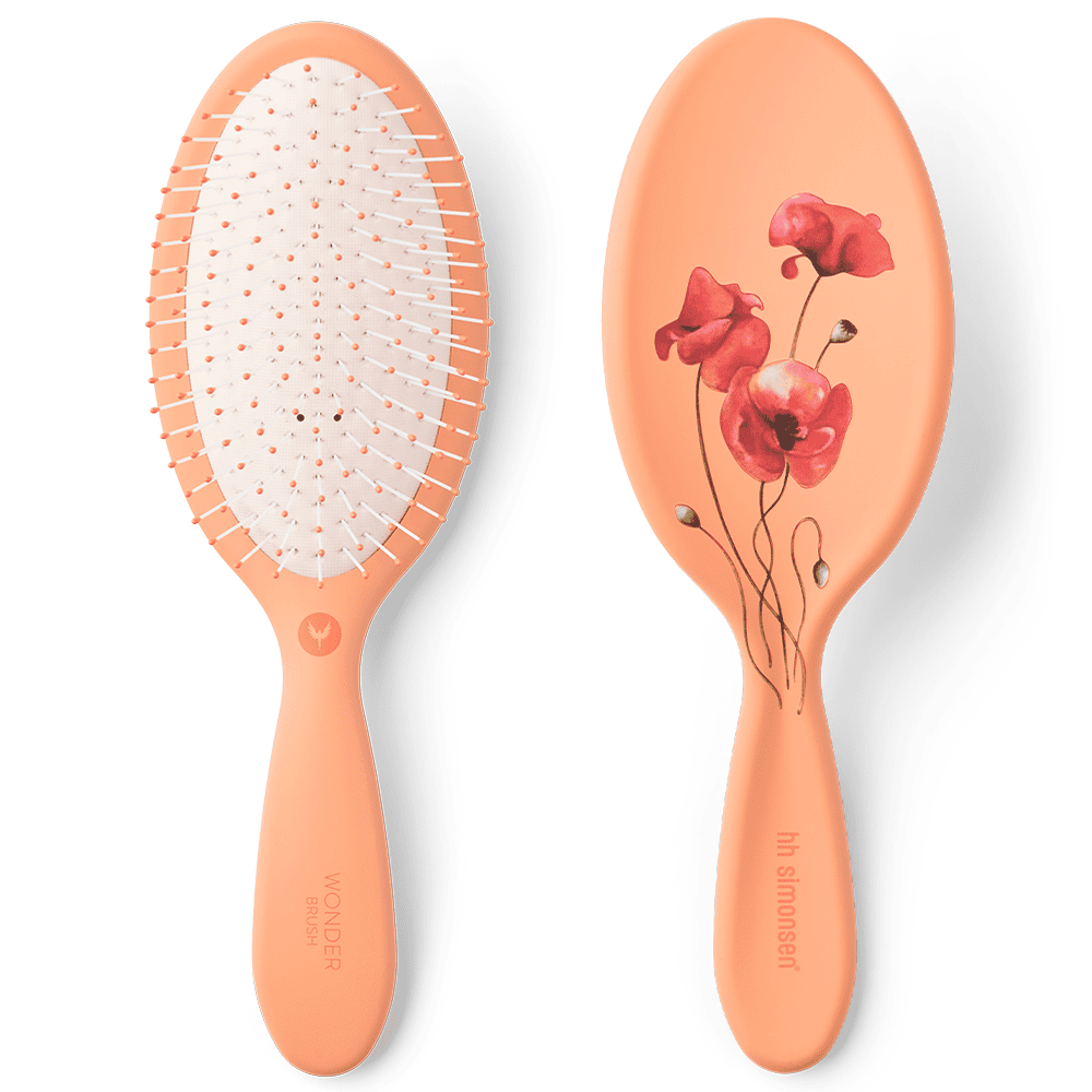 HH Simonsen Wonder Brush Orange Blume - Hárbursti