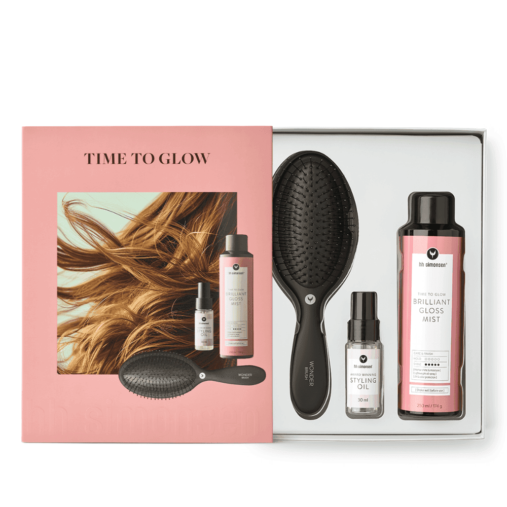 HH Simonsen Brilliant Gloss Mist + Wonder Brush - Gjafasett